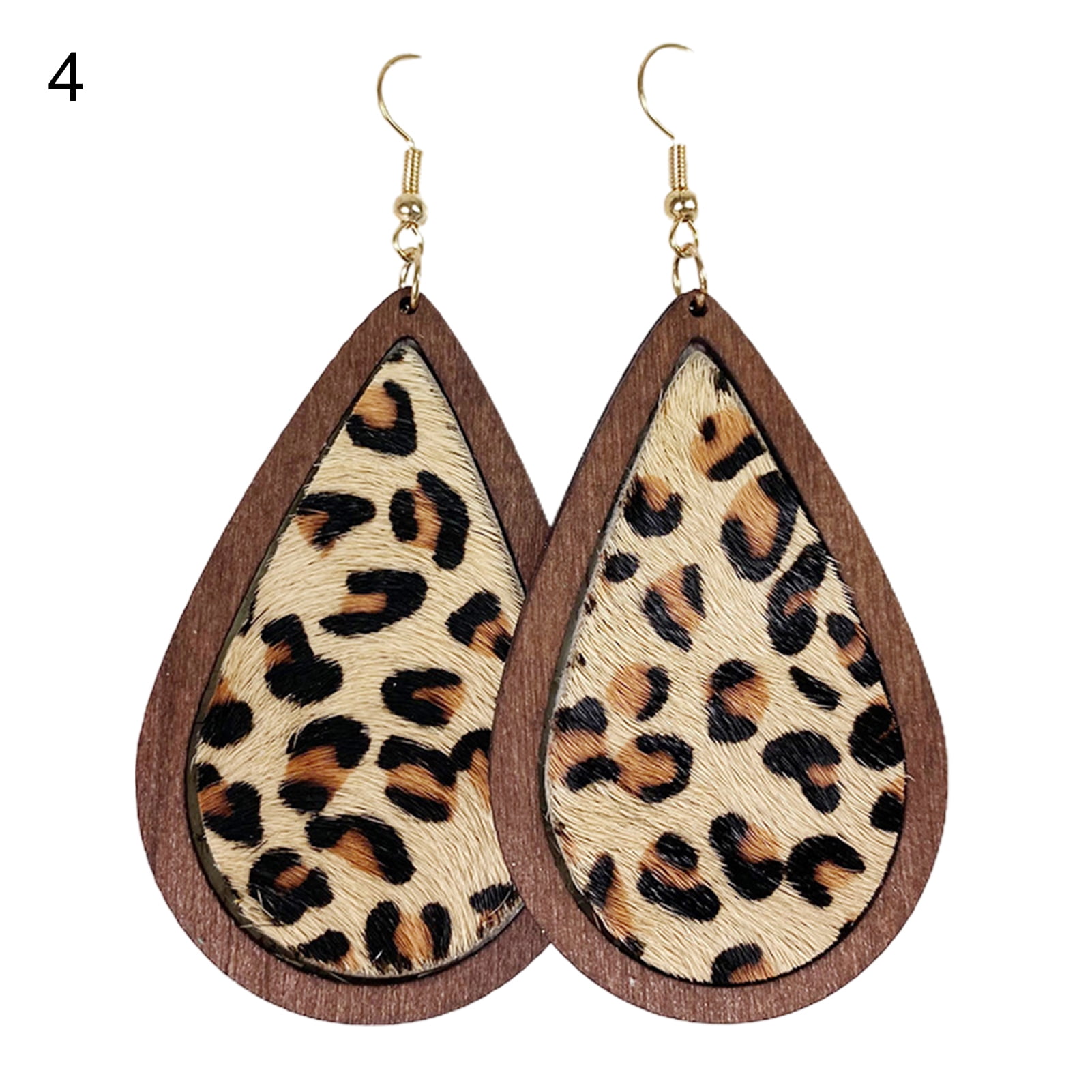 Daily Leopard Print Hollow Out Earrings Daily Leopard Print Hollow Out Earrings