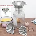 thumbnail image 1 of Grandest Birch 1 Set (sent 1PC) Funnel Wide Mouth Liquid Transfer Stainless Steel Heat Resistant Filler for Kitchen, 1 of 9