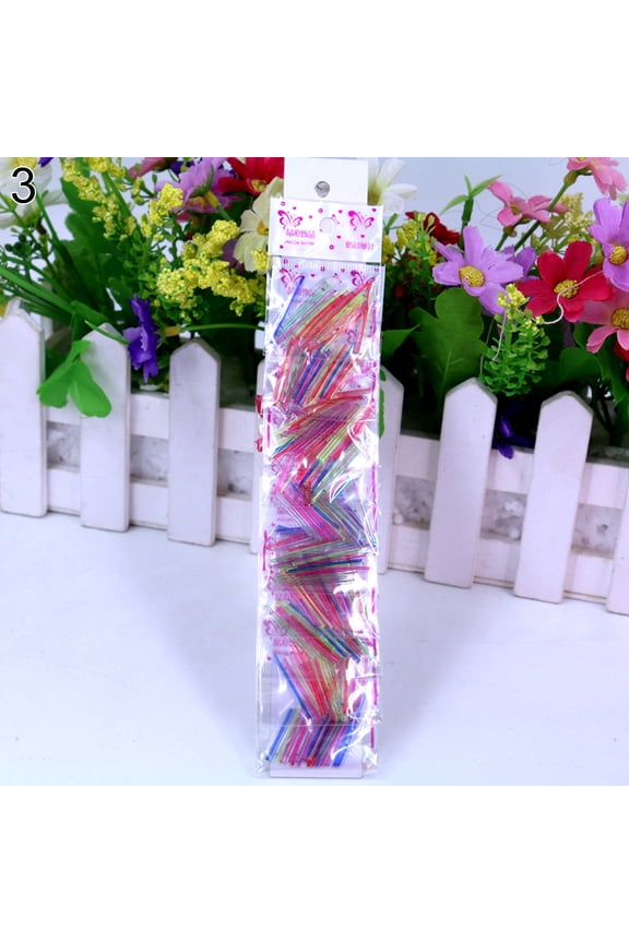 10 Packs Women Ear Studs Earrings Allergy Free Sterilized Plastic Sticks Bars Plastic Pink