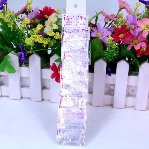 Grandest Birch 10 Packs Women Ear Studs Earrings Allergy Free Sterilized Plastic Sticks Bars Plastic White