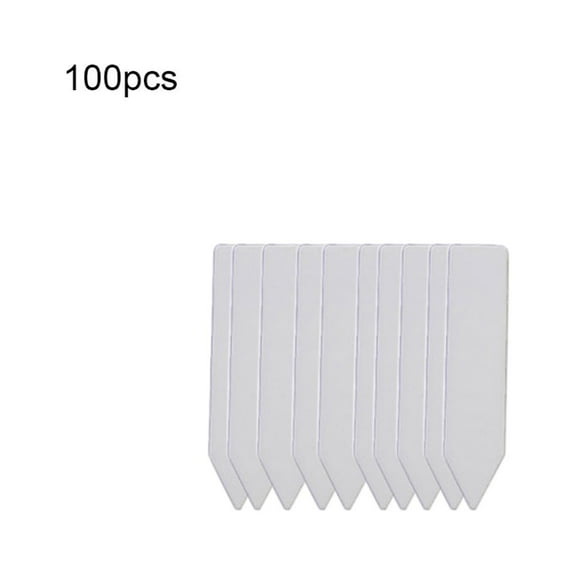 Grandest Birch 100Pcs Garden Plant Pot Markers Plastic Stake Tags Yard Court Nursery Label Tool Easy to Clean Reusable Waterproof