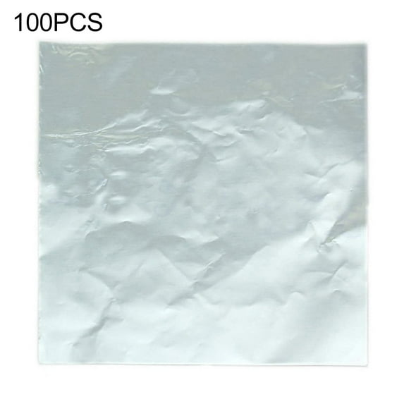 Grandest Birch 100Pcs Multi-color Aluminum Foil Candy Paper Chocolate Sweets Package Wrappers Sweets Package Bright Color Non-toxi