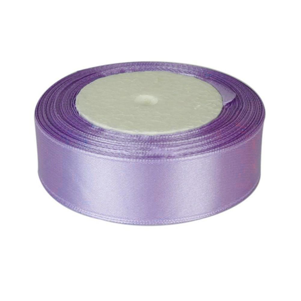 Grandest Birch 10PCS Wide Color Satin Ribbon Sewing 25Yards Wedding Birthday Party Supply Decor,Light Purple,1 Inch