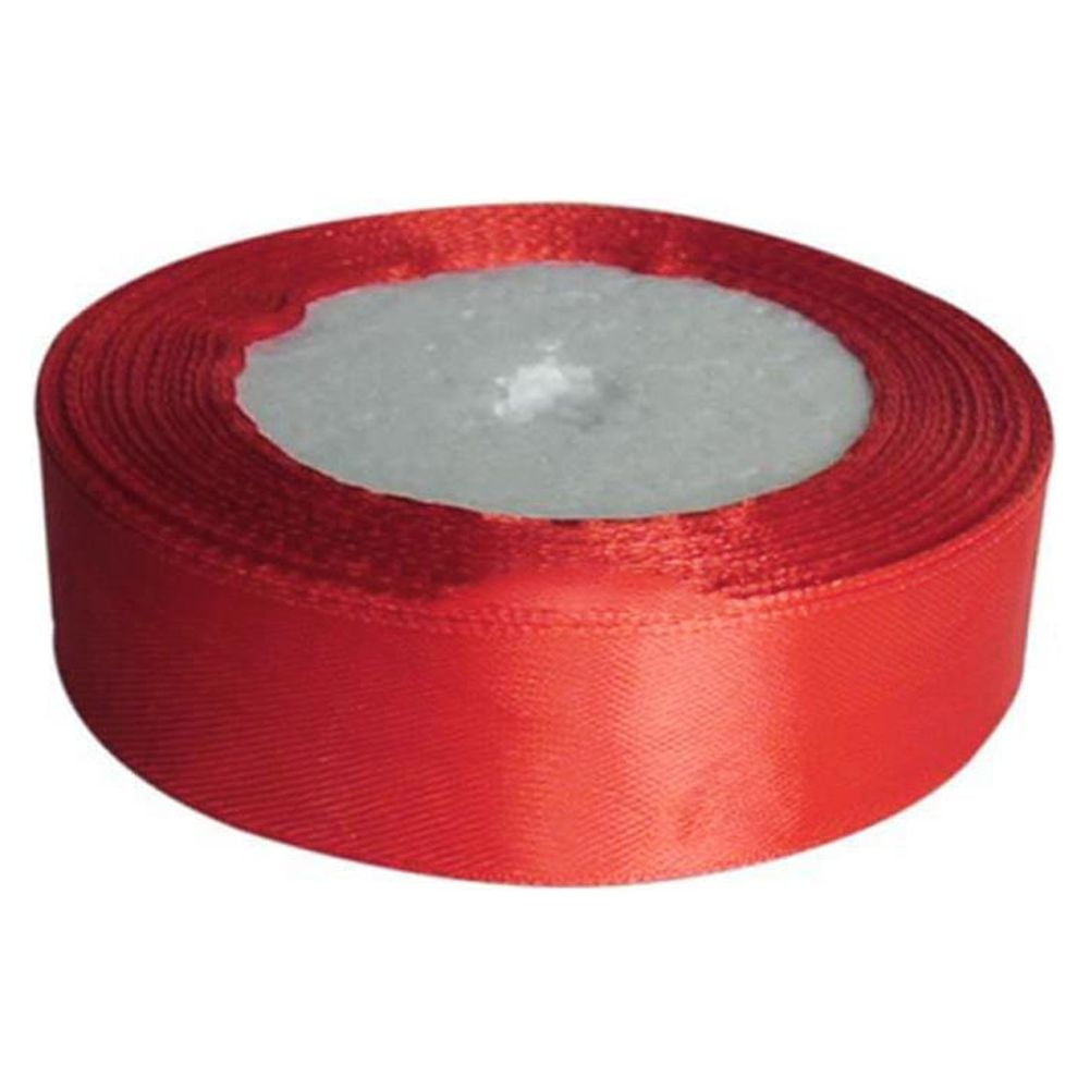 Grandest Birch 10PCS Wide Color Satin Ribbon Sewing 25Yards Wedding Birthday Party Supply Decor,Red,1 Inch