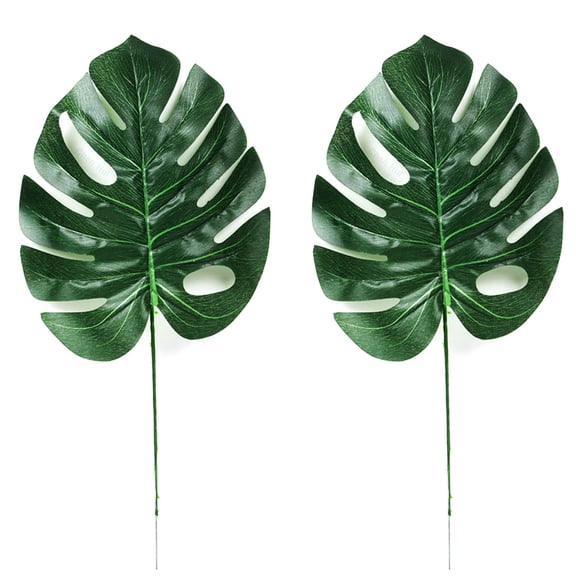 Grandest Birch 10Pcs Artificial Tropical Monstera Leaves Wedding Party Home Table Decoration,L