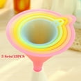 thumbnail image 1 of Grandest Birch 15Pcs/3 Sets Kitchen Funnels Compact Stackable Colorful Filling Bottle Food Grade Funnels for Daily Use-Multicolor, 1 of 8
