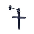 thumbnail image 1 of Grandest Birch 1Pc Punk Men Women Stainless Steel Cross Dangle Ear Stud Earring Party Jewelry Stainless Steel Black, 1 of 7