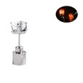 thumbnail image 1 of Grandest Birch 1Pc Women Stud Earrings Cubic Zirconia LED Female Square Luminous Stud Earrings for Party Copper Orange, 1 of 8