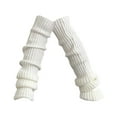 thumbnail image 1 of Grandest Birch 2 Pair Thickened Warm Elastic Leg Warm Socks Japanese Style Sweet Girl Ribbed Knitted Boot Cuffs for Daily Wear style G, 1 of 8