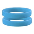 thumbnail image 1 of Grandest Birch 2 Pcs Men Women Silicone Wristbands Solid Color Sports Bracelet Bangle Gift Silicone Clear, 1 of 8
