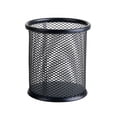 thumbnail image 1 of Grandest Birch 2PCS Pen Holder Large Capacity Anti-deform Wrought Iron Pencil Ruler Stationery Storage Bucket for Student supplies Black Wrought Iron, 1 of 6
