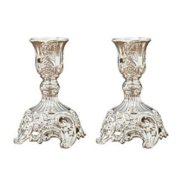 Grandest Birch 2Pcs Candelabra Candle Stick Holder Table Centerpiece Home Party Bar Decoration Vintage Durable Table Decoration Ca