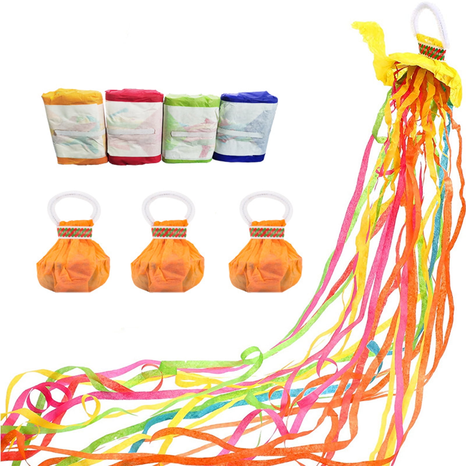 6 Pieces Twirly Whirlys - Streamers & Confetti - at 