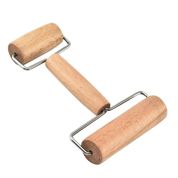 Grandest Birch 3PCS Dual Ended Wooden Rolling Pin Flour Pastry Dough Roller Kitchen Baking Tool,Wood Color