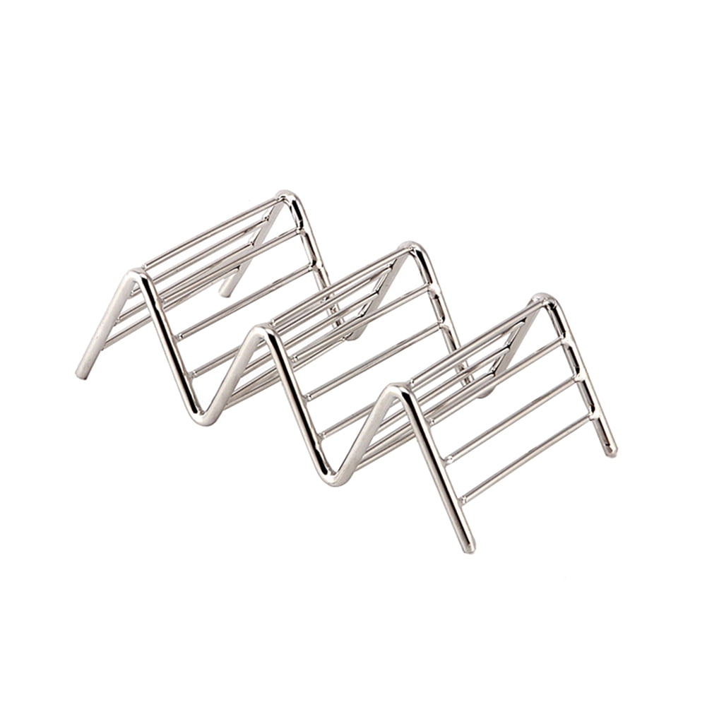 Grandest Birch 3PCS Hard Wave Stainless Steel Mexican Food Rack Stand ...