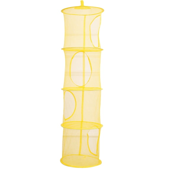 Grandest Birch 4 Layers Mesh Folding Kids Toys Storage Rack Hanging Basket Sundries Organizer Durable Large Capacity Foldable Hang