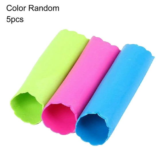 Grandest Birch 5Pcs Garlic Peeler Convenient Easy Use Rubber Random Color Vegetable Peeler Tube Roller for Kitchen Flexible Easy U