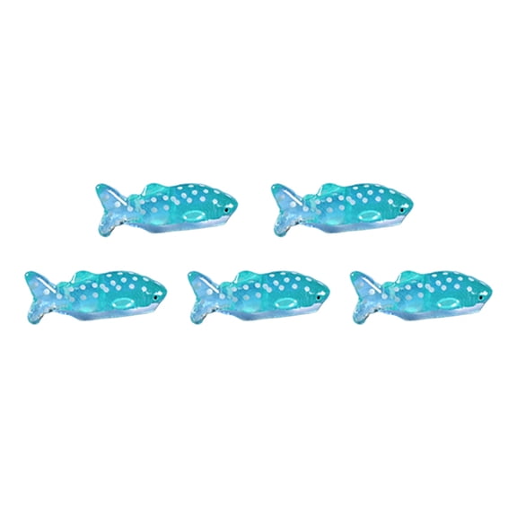 Grandest Birch 5Pcs Shark Figurines Moss Micro Bonsai Garden Landscape Ornaments DIY Desk Decor Shark Design Garden Decor Micro-la