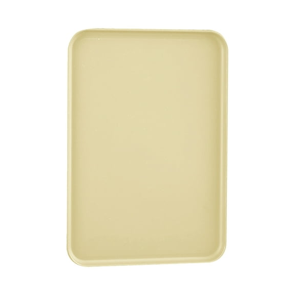 Grandest Birch 6PCS Multi-use Large Capacity Serving Tray Plastic Practical Food-grade Storage Tray for Home,Yellow,L