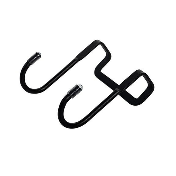 Grandest Birch 6PCS Over The Door Door Hanger Free Punching No Trace Stainless Steel Clothes Rack for Home,Black