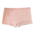 thumbnail image 1 of Grandest Birch 6PCS Women Underpants Slim Fit Solid Color Elastic Waistband Mid Waist Good Breathability Lady Boxers Female Daily Underwear,Pink,36D, 1 of 7