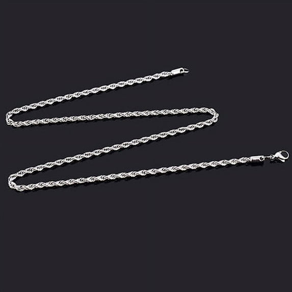 Grandest Birch 6PCS Women's Men's alloy Twist Chain Necklace Charm Fashion Jewelry,16"