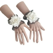 ★EMS★ CORSAGE FLAT BAGBLACK/IVORY White And Black Corsage