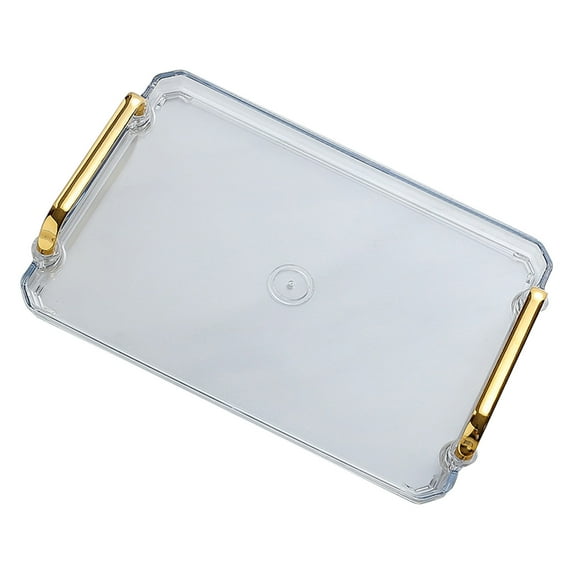 Grandest Birch All-match Serving Tray Exquisite Plastic Versatile Snacks Fruit Tray Kitchen Supplies Rectangular Large Capacity Ha