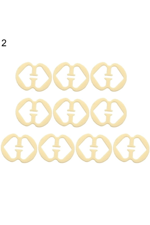 Anti-Slip 10Pcs Bra Fastener Ergonomic Design Multi-Function Plastic Women Bra Straps Holder Sewing Supplies