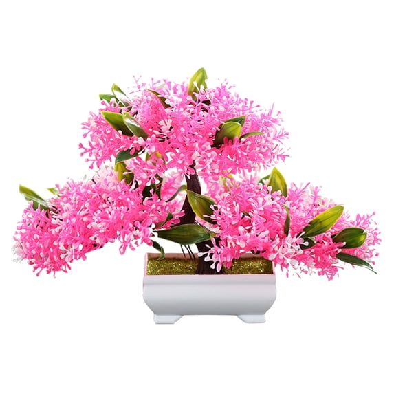 Grandest Birch Artificial Plant Eye-catching Anti-fade Plastic Desktop Fake Potted Plants Ornaments for Home Realistic Looking Lig