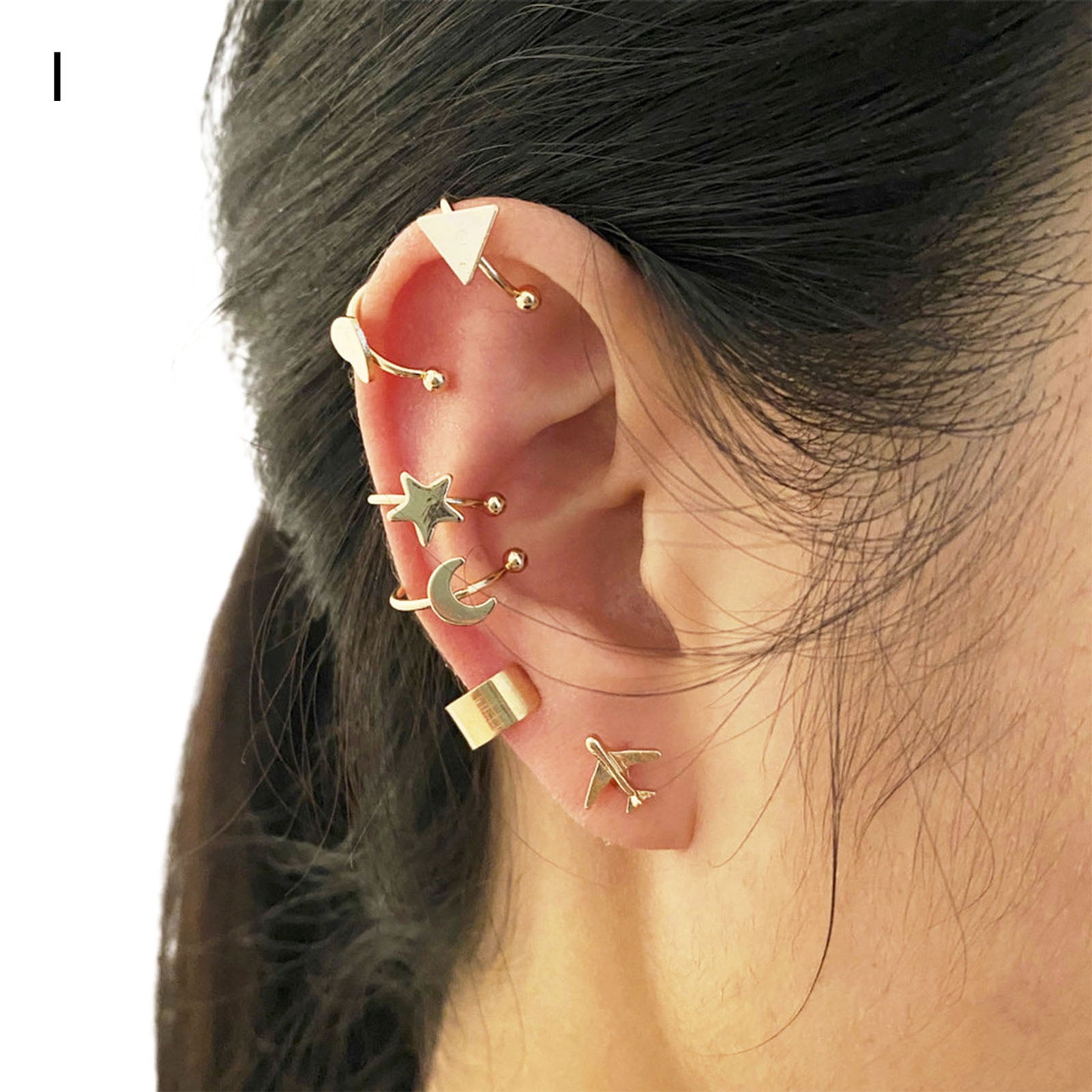 Longita Ear Cuff Earrings for Women Non Piercing Ear Hoop Earrings  Stainless Steel Clip On Cartilage Earring Huggie Dainty Minimal Crossed  Conch Piercing Sparkling Jewelry Silver Rose Gold price in UAE |