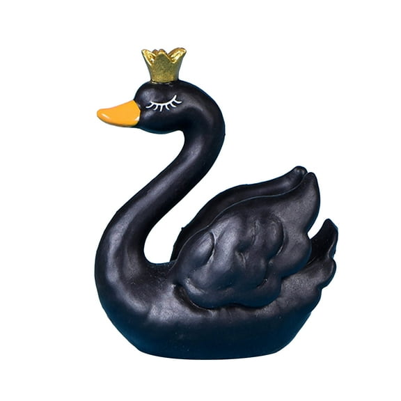 Grandest Birch Couple Lovers Swan Mini Craft Home Garden Bonsai Decor Landscape Ornament Gift Swan Design Home Decor Mini Ornament