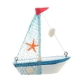 thumbnail image 1 of Grandest Birch Craft Ornament Creative Sailboat Design Wooden Home Craft Decor for Living Room Sailboat Decoration:Wood,Canvas,Res, 1 of 8