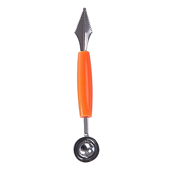 Grandest Birch Double-end Ball Scoop Labor-saving Anti-deformed Sawtooth Design Melon Ball Spoon Household Supplies Eco-friendly W