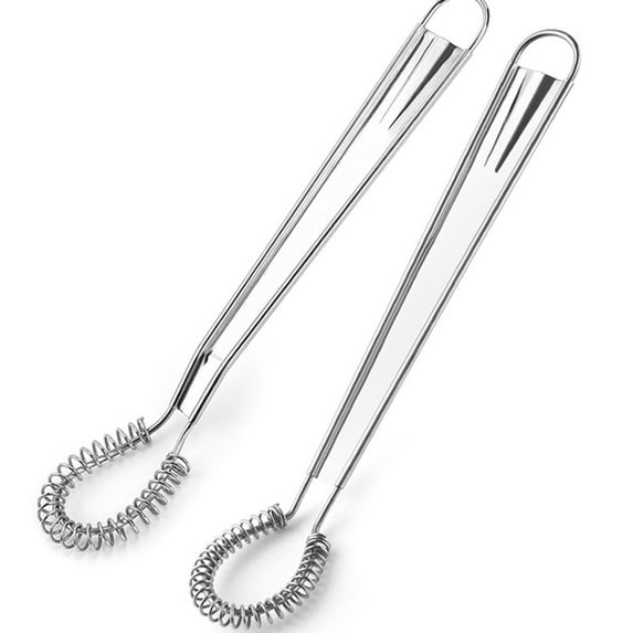 Grandest Birch Egg Mixer Sturdy Good Elasticity Stainless Steel Hand Held Spring Whisk for Kitchen Save Effort Durable Reusable Eg