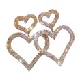 thumbnail image 1 of Grandest Birch Elegant Women Rhinestone Heart Teardrop Dangle Ear Drop Earrings Party Jewelry Alloy, Rhinestone Gold, 1 of 8