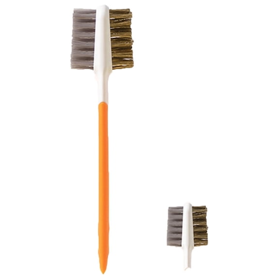 Grandest Birch Ergonomic 1 Set Dual-side Use Long Handle Cleaning Brush Steel Wire Practical Dense Bristle Scrubbing Brush for Home