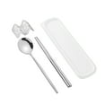 thumbnail image 1 of Grandest Birch Flatware Kit Korean Style Dust-proof Stainless Steel Chopsticks Fork Spoon Dinner Set for Daily Use Rust-free Porta, 1 of 8