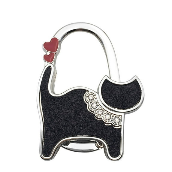 Grandest Birch Handbag Hanger Easy Carry Reusable Cats Shaped Gift Shining Table Purse Rack for Bedroom Handbag Hanger