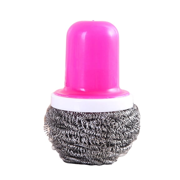 Grandest Birch Home Kitchen Stainless Steel Wire Ball Pot Dish Cleaning Brush Washing Scrubber Rust-proof Dust Removal Washing Too