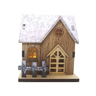 1/87 Building Model House Wooden Model Kits House Hobby Toys DIY Wooden  House Assemble for Micro Landscapes Decor Miniature Scene Layout