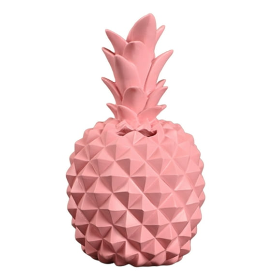 Grandest Birch Imitation Pineapple Piggy Bank Saving Pot Resin Craft Desktop Ornament Decor Pineapple Design Desktop Ornament Deco