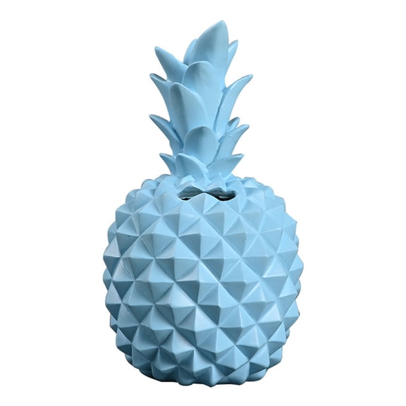 Grandest Birch Imitation Pineapple Piggy Bank Saving Pot Resin Craft Desktop Ornament Decor Pineapple Design Desktop Ornament Deco
