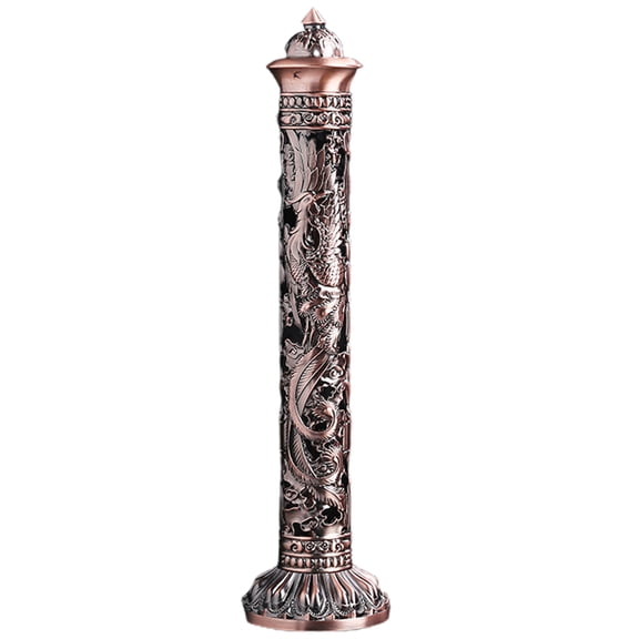 Grandest Birch Incense Burners Hollow Carving Antique Style Vertical Incense Stick Holder Tea Room Decor for Office Antique Vertic