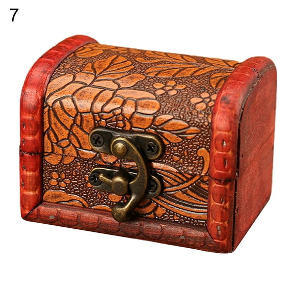 Grandest Birch Jewelry Organizer Retro Elegant Wooden European Style Jewelry Storage Case Household Supplies Retro Vintage with Bu