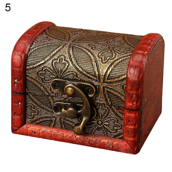 Grandest Birch Jewelry Organizer Retro Elegant Wooden European Style Jewelry Storage Case Household Supplies Retro Vintage with Bu