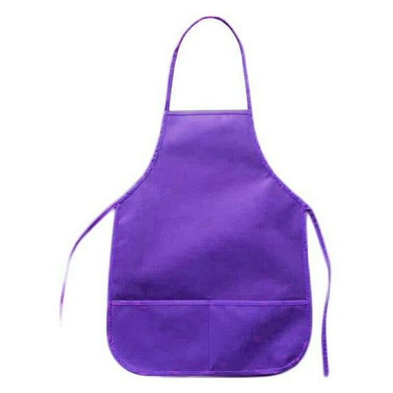 Grandest Birch Kids Children Non-woven Fabric Pocket Apron Kitchen Painting DIY Art Class Cover with Pocket Waterproof Breathable