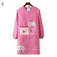 thumbnail image 1 of Grandest Birch Kitchen Apron Long Sleeve Polyester Shrinkproof Unisex Homeware Pink, 1 of 8