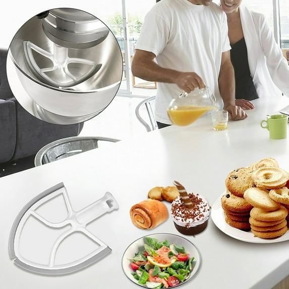 Grandest Birch Kitchen Flexible Beater Replace Parts for KitchenAid 5QT Stand Mixer Blender Mixer Accessories Durable Flexible Edg