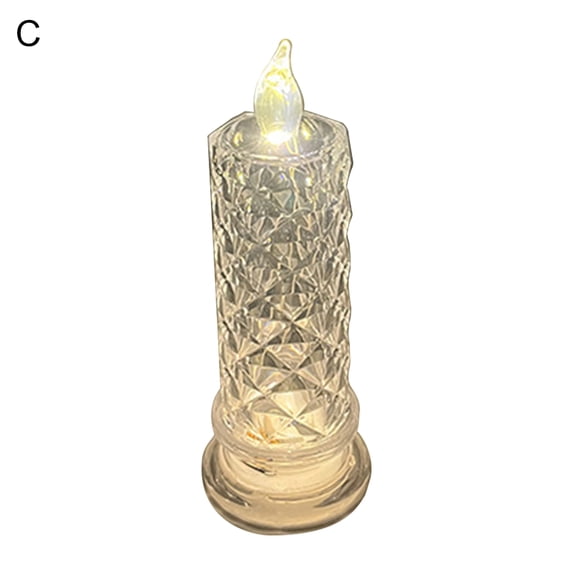 Grandest Birch LED Candle Realistic Looking Reusable Plastic Mini Candle Lamp Tealight Night Lights for Home Vivid Eye-catching Ec